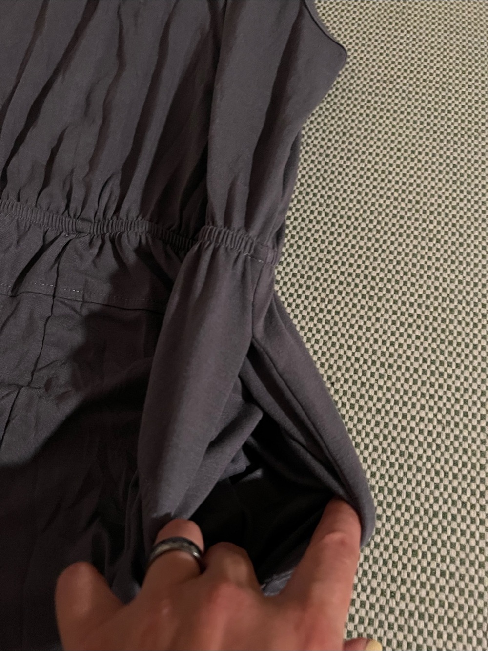 Sleeveless Dark Gray Jumpsuit with Elastic Waist #162 - Picture 16 of 16